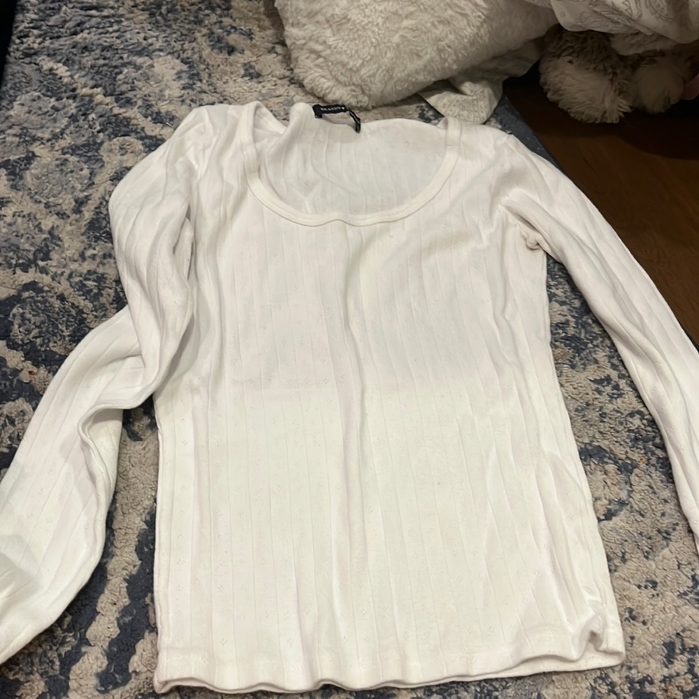 brandy white longsleeve top